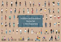 Illustration of human hobbies and activities