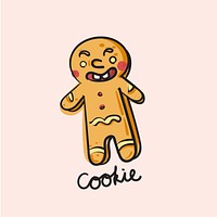 Illustration drawing style of cookie