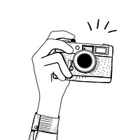 Vector of vintage camera