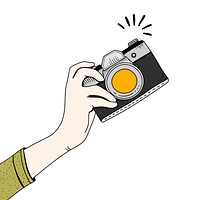 Vector of vintage camera