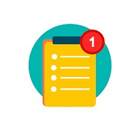 Illustration of to-do list vector