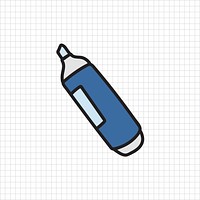 Vector of stationery doodle style