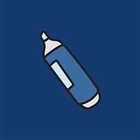 Vector of stationery doodle style