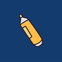 Vector of stationery doodle style