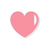 Heart shape Valentines day icon