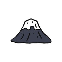 The famous Fuji mountain illustration