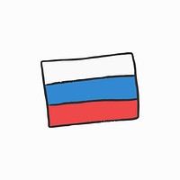 The flag of Russia illustration