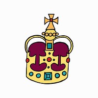 St Edward&#39;s Crown, one of the Crown Jewels of the United Kingdom illustration