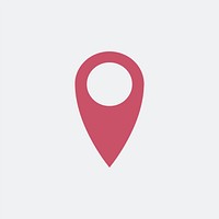 Isolated pink map pin icon