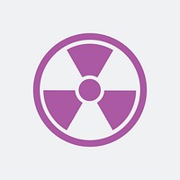 Radiation icon isolated on white background