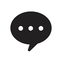 Isolated speech bubble graphic icon