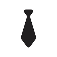 Isolated necktie symbol on background