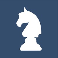 Knight horse chess piece icon