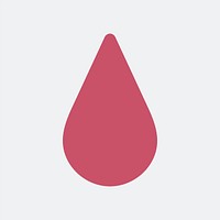 Isolated blood droplet simple icon