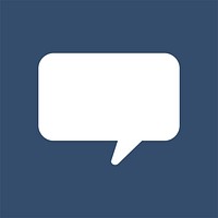 Isolated speech bubble graphic icon