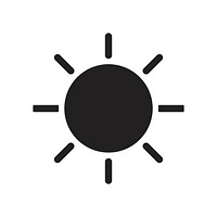 Simple illustration of abstract sun