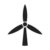 <br />Windmill icon isolated on background