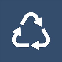 Recycle eco symbol isolated on background