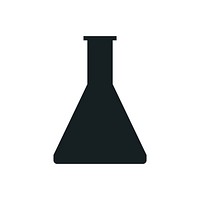 A scientific flask on white background<br />