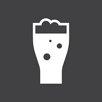 Pint of beer graphic illustration