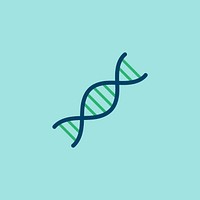 Nucleic acid double helix icon illustration