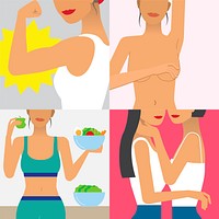 Character illustration of woman lifestyle