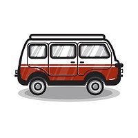 Hand drawn multi-purpose vehicle car illustration