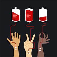 Blood donation concept vector illustration