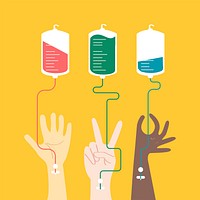 Blood donation concept vector illustration