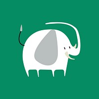 Cute illustration of an elephant