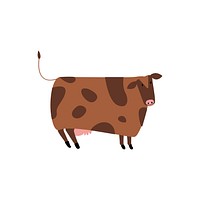 Cute illustration of a cow