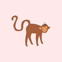 Cute illustration of a monkey