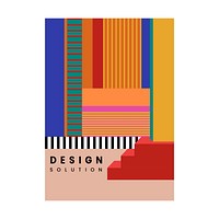 Modern colorful poster design graphic