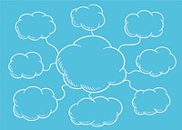 Cloud speech bubble illustration
