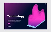 Technology and IT informational website graphic