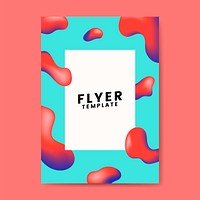 Colorful flyer template graphic design