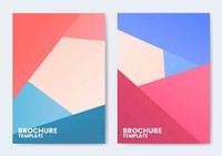 Modern colorful brochure template design