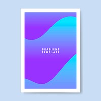 Colorful wave gradient template design