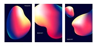 Colorful gradient template background design