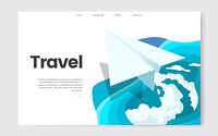 Travel and leisure informational website graphic