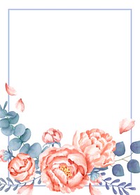 A floral themed wedding card