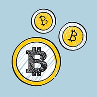 Bitcoin cryptocurrency concept symbol illustration
