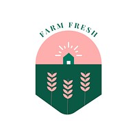 Farm fresh and organic icon