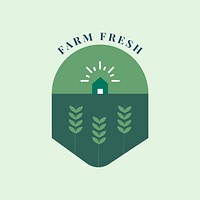 Farm fresh and organic icon