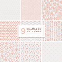 Collection of patterns vector illustration