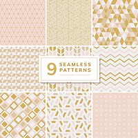 Collection of patterns vector illustration