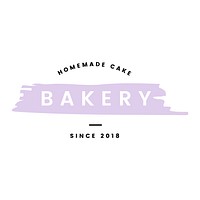 Bakery with homemade cakes logo vector