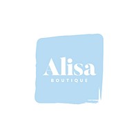 Alisa boutique logo branding vector