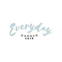 Everyday garden restaurant logo vector