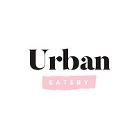 Simple urban eatery logo vector